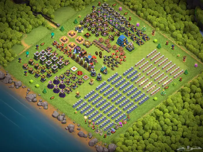 حساب كلاش أوف كلانس تاون هول 12 ماكس 1