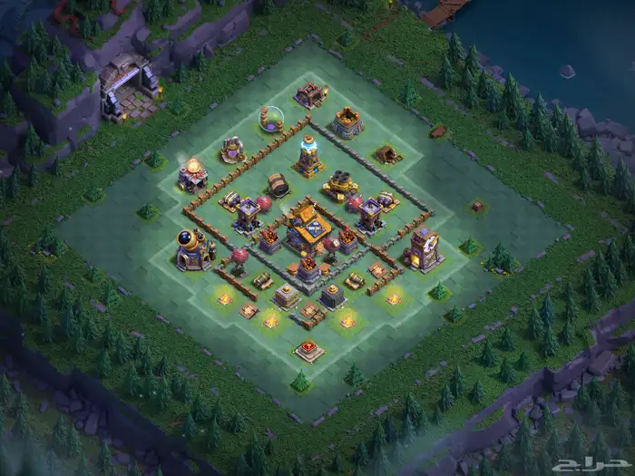 حساب كلاش أوف كلانس تاون هول 12 ماكس 2