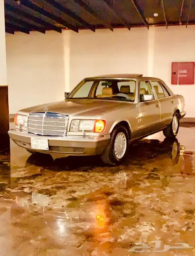 مرسيدس 300 SE امريكي على الفحص موديل 1989 0