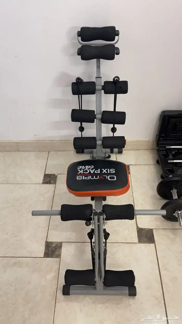 ب 400 ريال فقط جهاز six pack وشنطة حديد 50 كيلو للبيع كامله 1