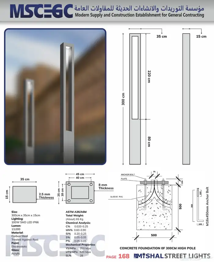 أعمدة إنارة 5