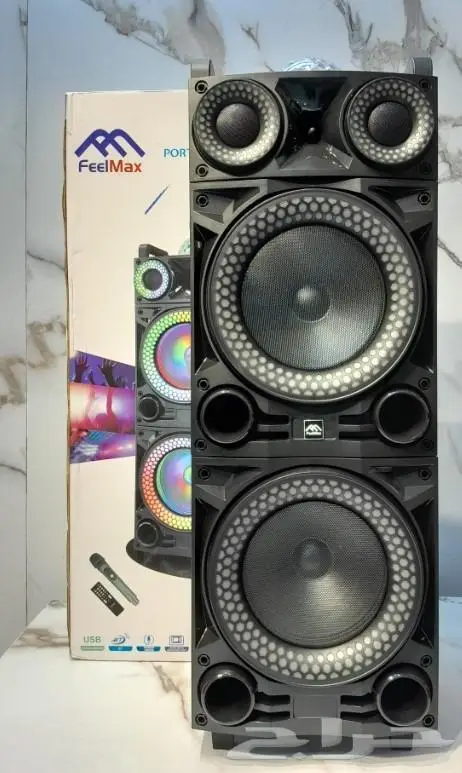 مكبر صوت FEELMAX سماعتين بلوتوث مع اضاءة FL-839 5