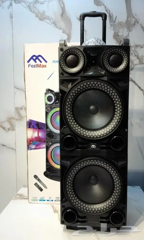مكبر صوت FEELMAX سماعتين بلوتوث مع اضاءة FL-839 1