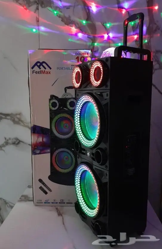 مكبر صوت FEELMAX سماعتين بلوتوث مع اضاءة FL-839 9