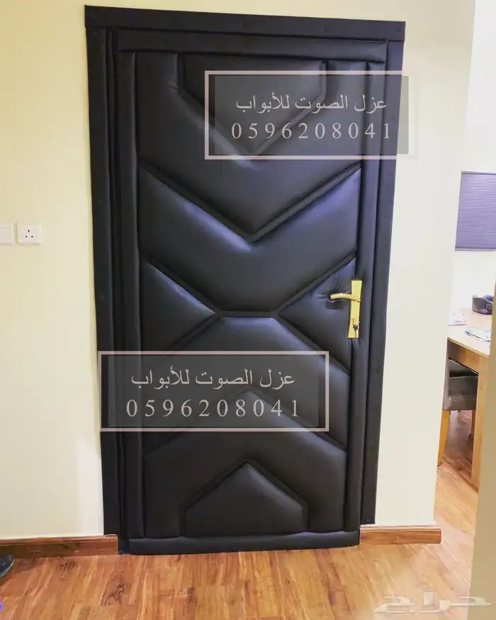 عزل الابواب عزل آلصوت عازل بآب خشب حديد 22