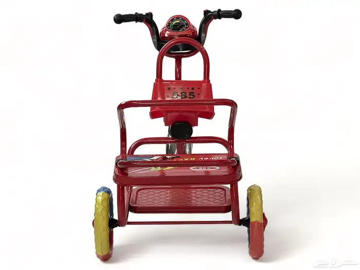 دراجة أطفال مقعد ومقعدين حديد ذات 3 كفرات (سيكل 3 كفرات) 30