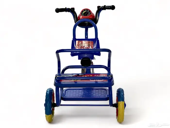 دراجة أطفال مقعد ومقعدين حديد ذات 3 كفرات (سيكل 3 كفرات) 22