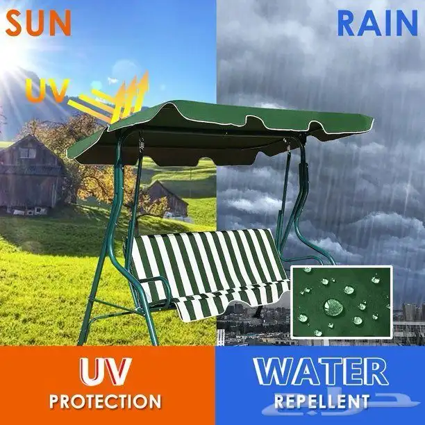 مرجيحة حدائق خارجية وداخلية (مرجوحة 2-3 أشخاص) قواعد حديد 1