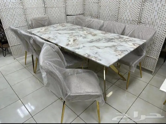 طاولات_طعام مودرن بجميع اشكالها جديدة بالكرتون 12