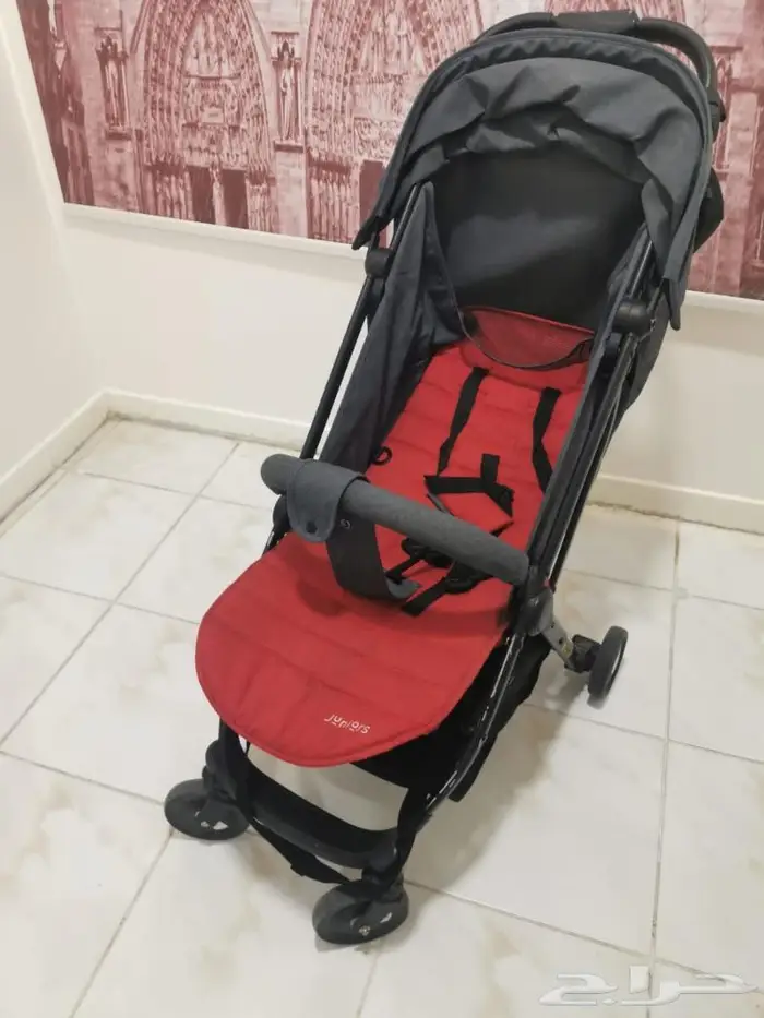 عربية اطفال ماركة junior مسموحة داخل طائرة مع كيس 4