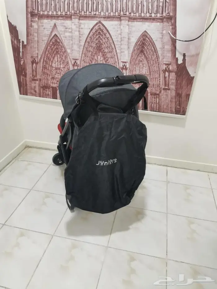 عربية اطفال ماركة junior مسموحة داخل طائرة مع كيس 7