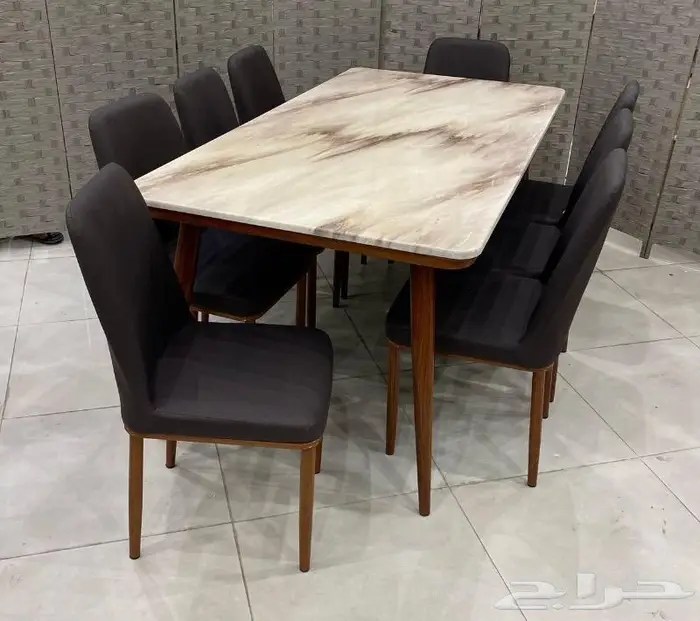 طاولات_طعام مودرن بجميع اشكالها جديدة بالكرتون 10