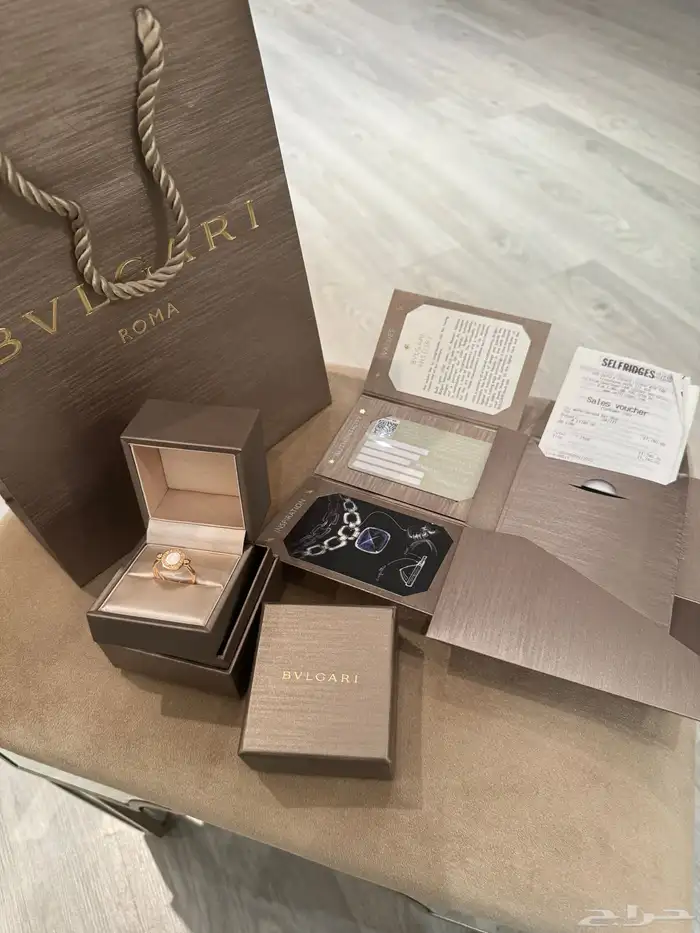 خاتم ذهب ماركه بولغري 2