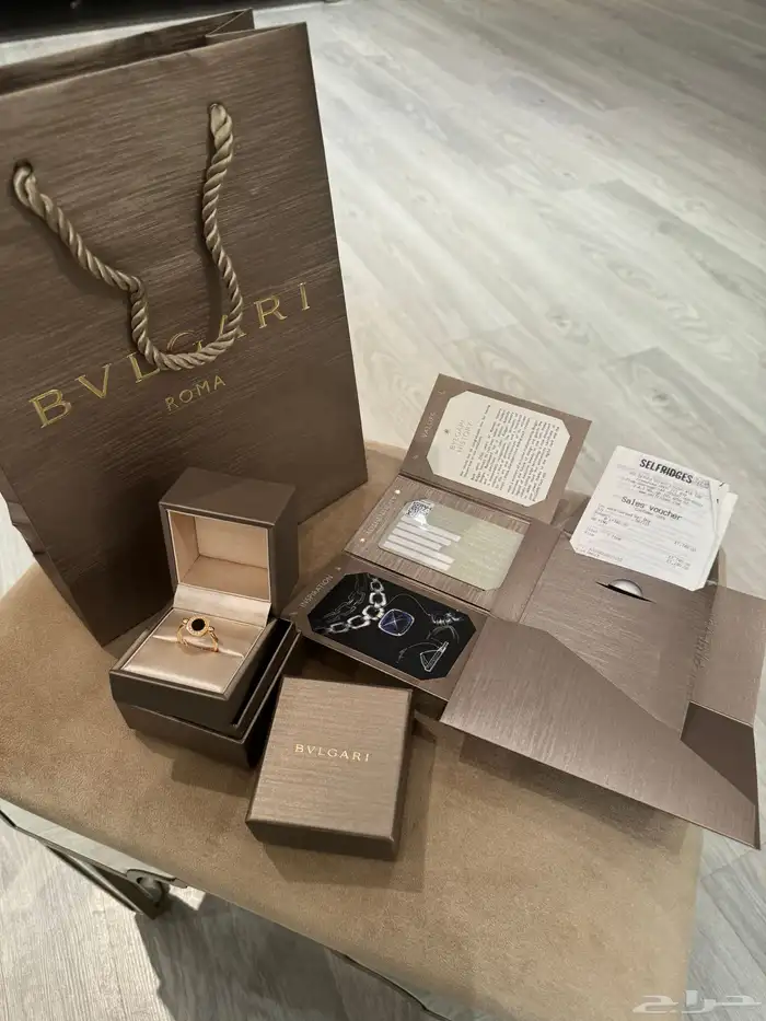 خاتم ذهب ماركه بولغري 1