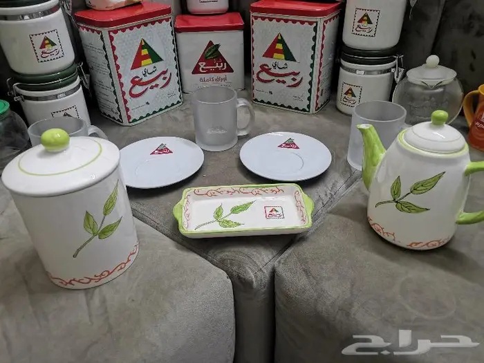 مجموعة شاي ربيع قديمة 3