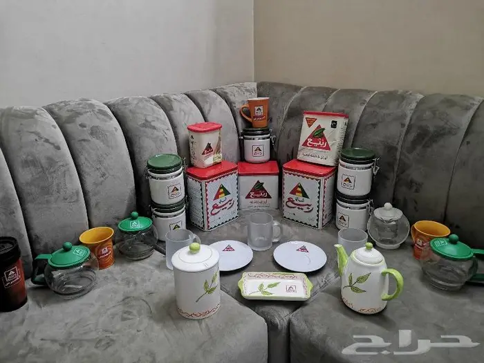 مجموعة شاي ربيع قديمة 0