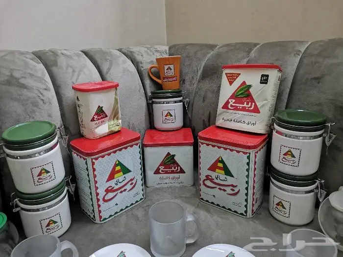 مجموعة شاي ربيع قديمة 14