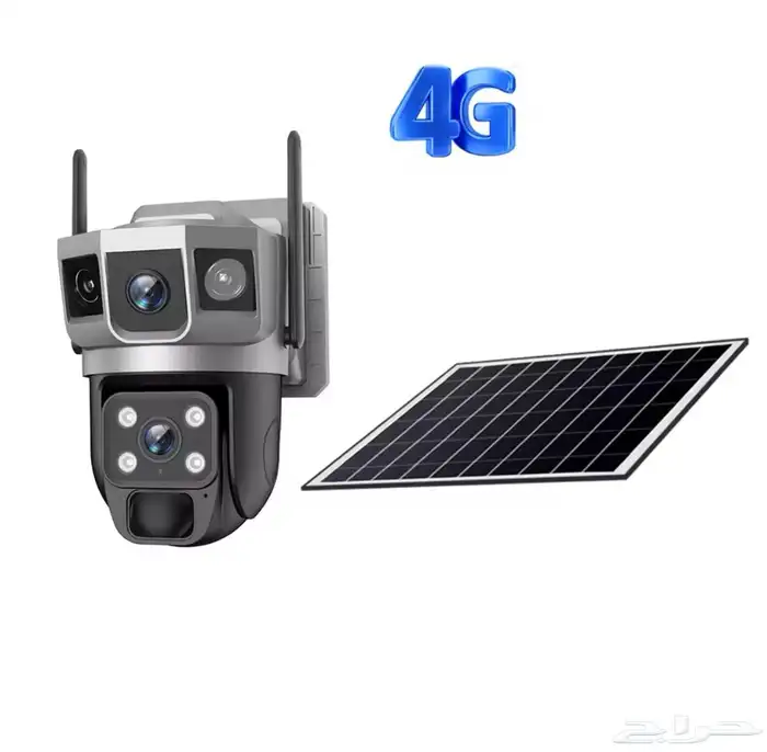 كاميرا تعمل على الطاقة الشمسية ثلاث عدسات 4G 11