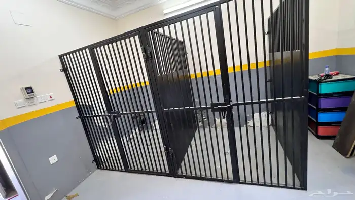 اقفاص حديد مجلفن قوي لتربية الكلاب والحيوانات الكبيره 6