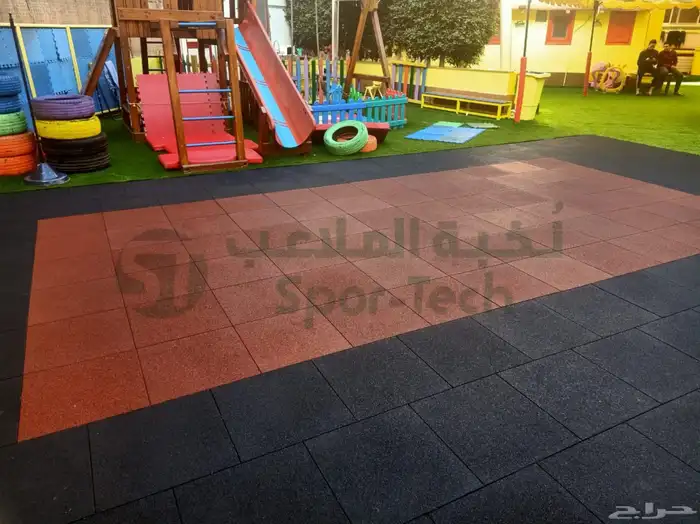 أرضيات مطاطية  أرضيات الرابر   البلاط المطاطي 2