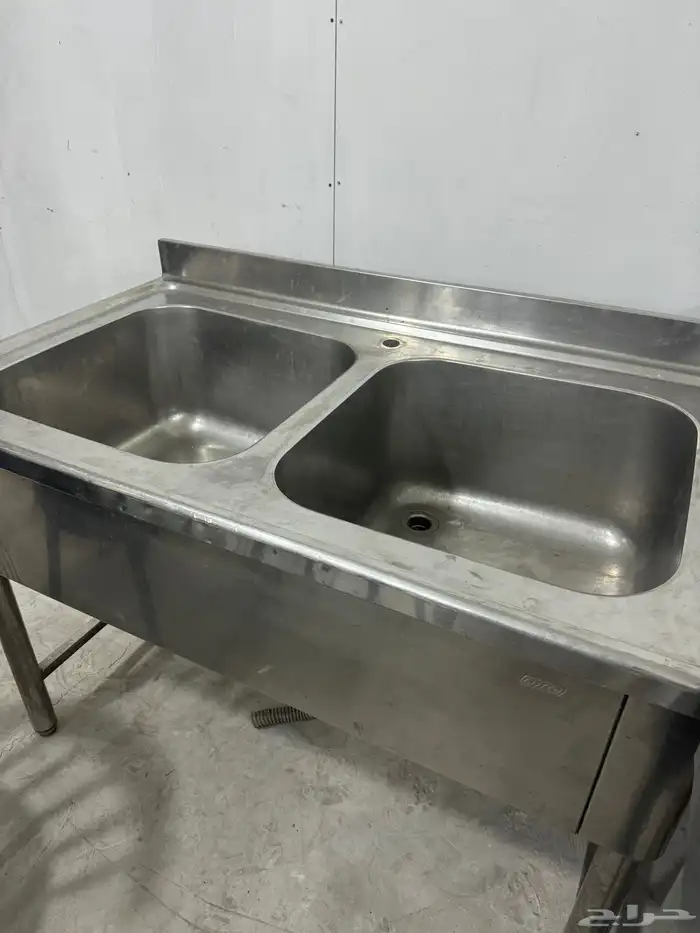 مجلئ حوضين استيل صافي حجم وسط 0