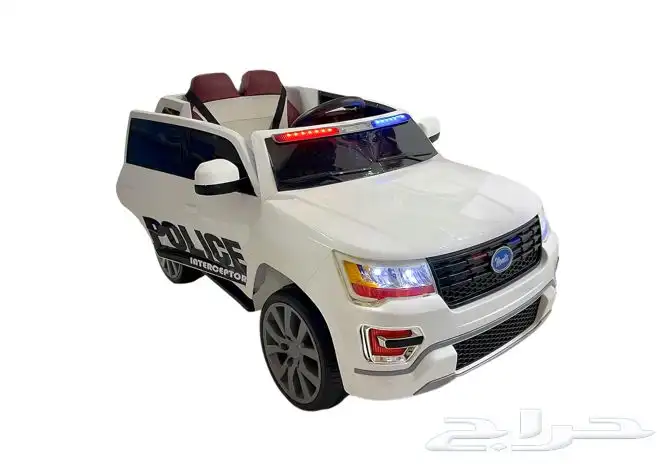 سيارة جيب فورد شرطة الكهربائية للأطفال بالحجم الكبير 12V 4