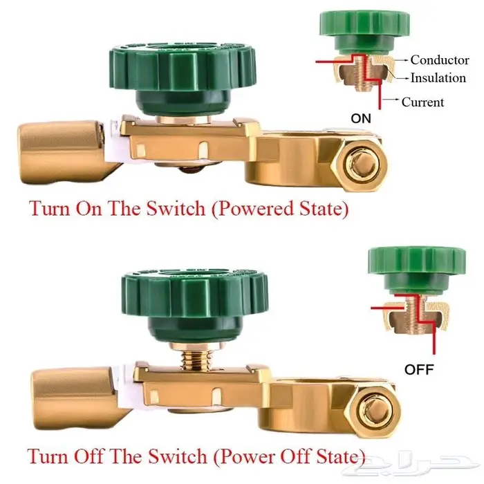 مفتاح فاصل لبطارية السيارات - Car battery disconnect switch 2