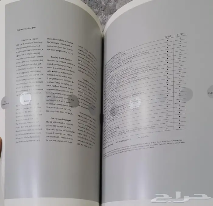 ( مباع ) كتالوج مرسيدس الفئة CL موديل 2000 9