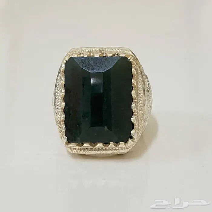 خاتمين يشم اخضر يماني صياغه ملكيه 4
