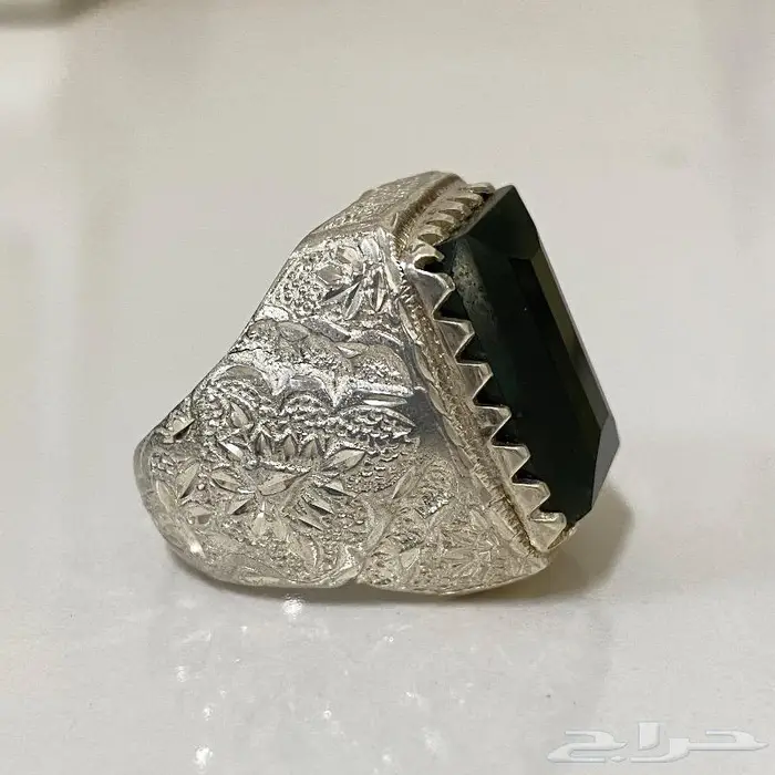 خاتمين يشم اخضر يماني صياغه ملكيه 21