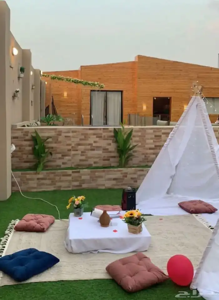 اكواخ ريفية للعوائل و العرسان بمسابح والعاب وتنسيق حفلاتكم 5