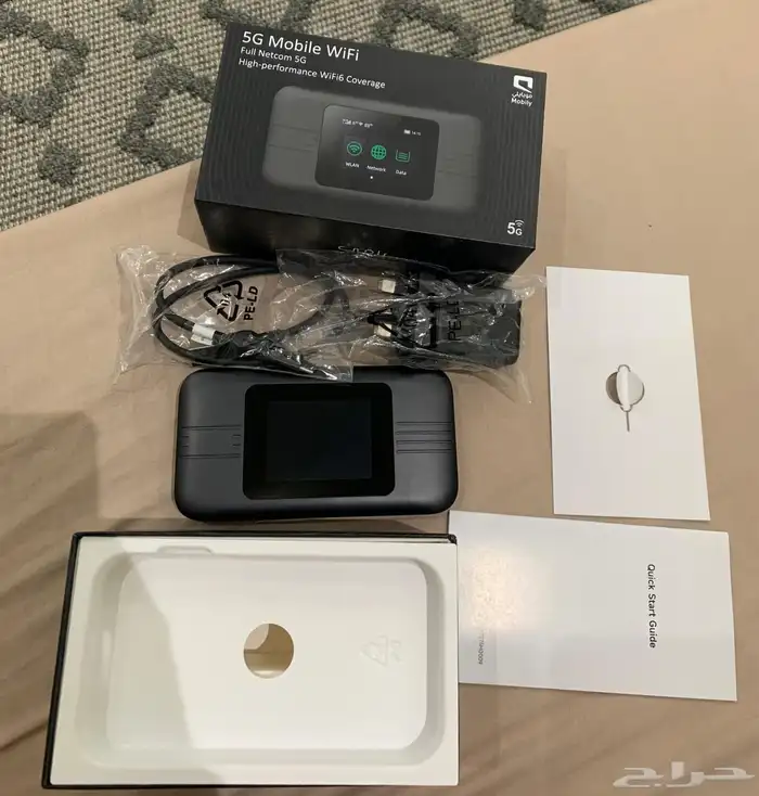 سلام عليكم جهاز wifi متنقل جديد على الشرط بكامل اغراضه (جديد 2