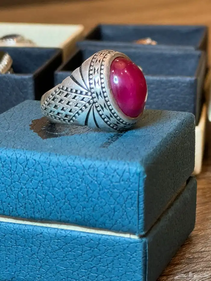 خاتم ياقوت بسعر250 3