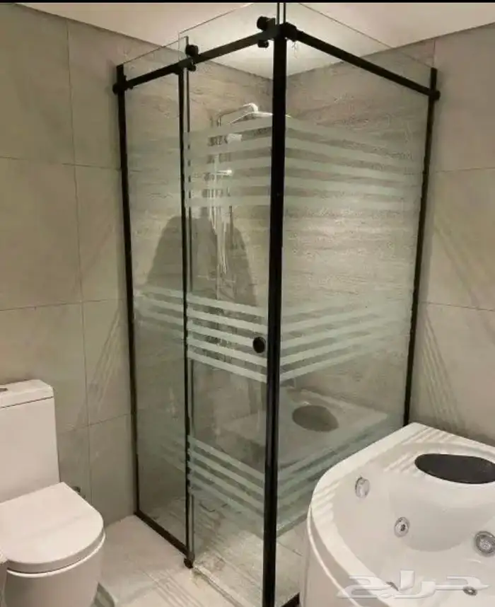 حاجز شاور زجاج سكريت المنيوم استركشر كارتنول مكاتب معارض 6