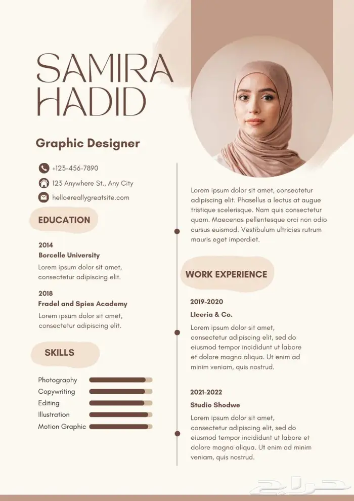تصميم سيرة ذاتية احترافية ومميزة بأسعار تنافسية 10
