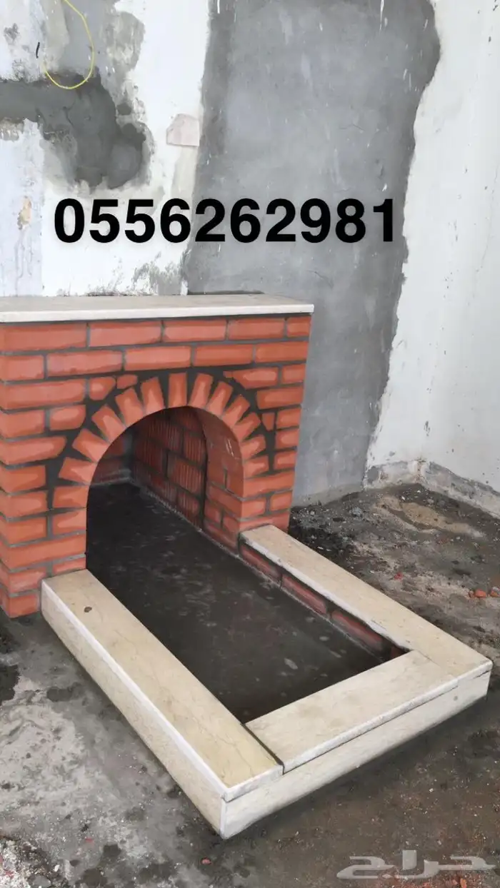 فرن حجر شوايه طوب افران طول قلايه فلافل حفر مندي 13