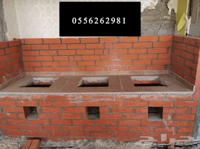 فرن حجر شوايه طوب افران طول قلايه فلافل حفر مندي 10