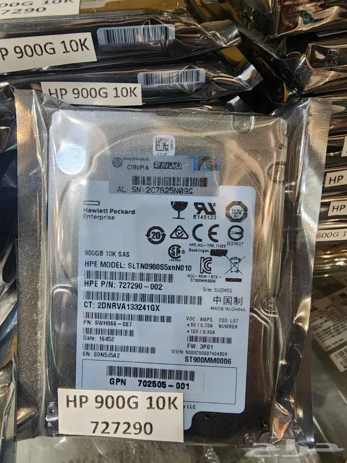 HDD SAS For HP Dell Server سيرفر هارد ساس 17