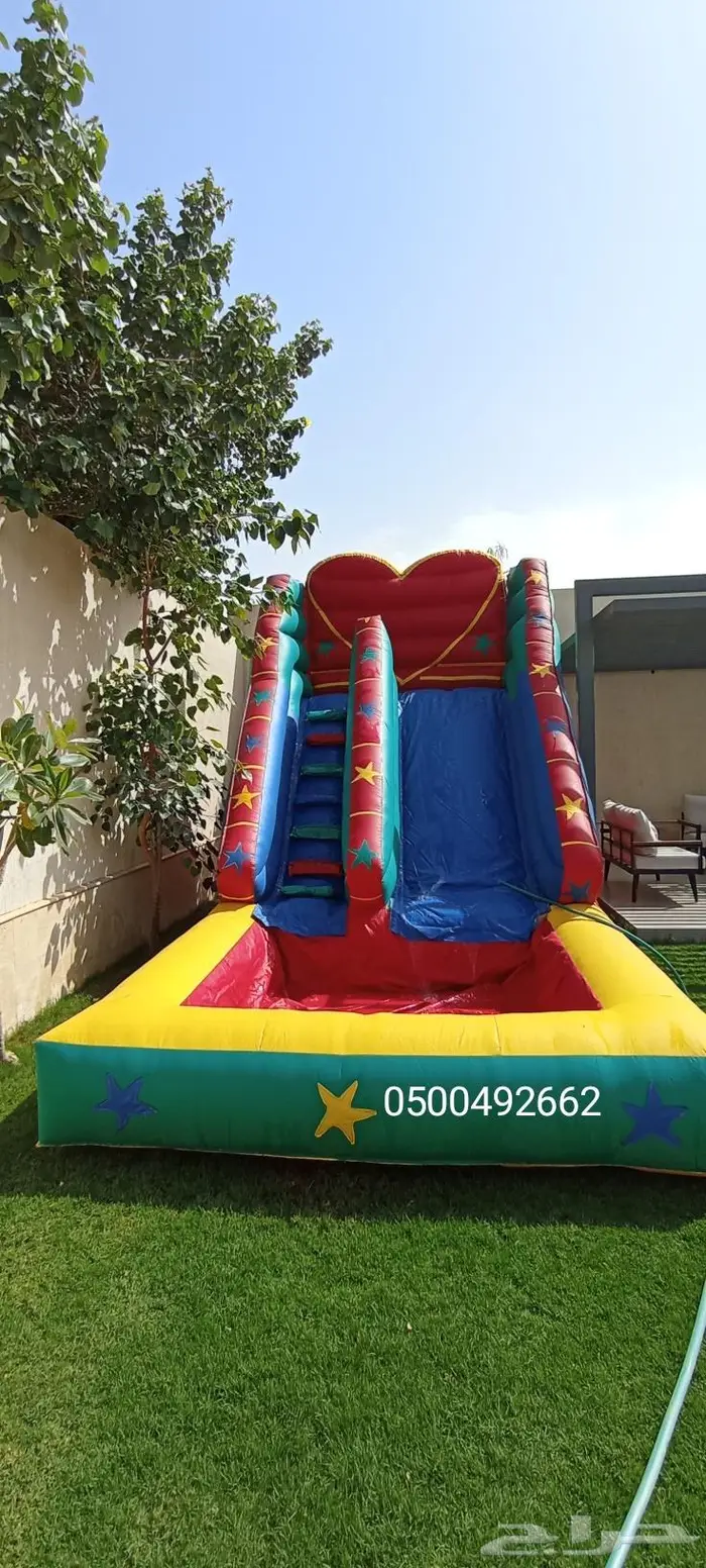 نطيطه زحاليق مائيه ملعب صابوني نطيطات الرياض 3