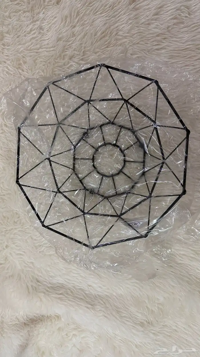 ست صحون لون اسود حديد على شكل شبكة عنكبوت جديد لم يستخدم 0