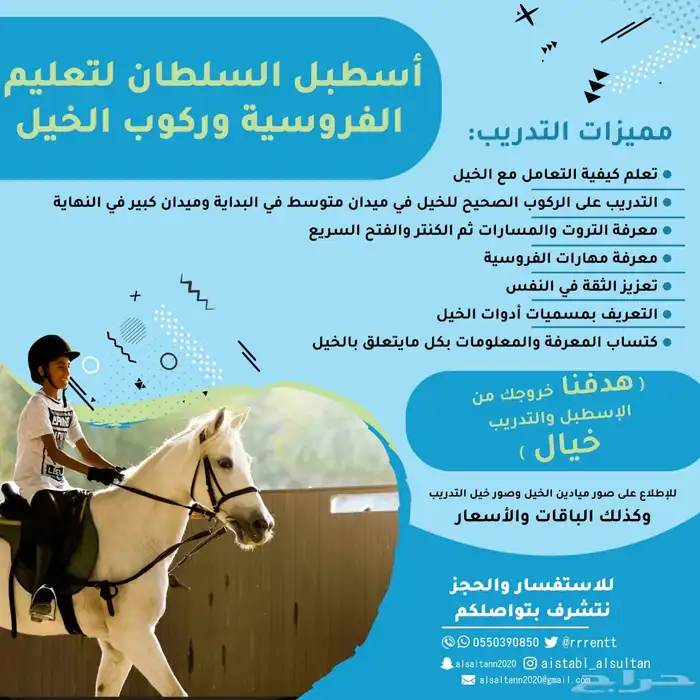 تعليم وتدريب ركوب الخيل والفروسية 0