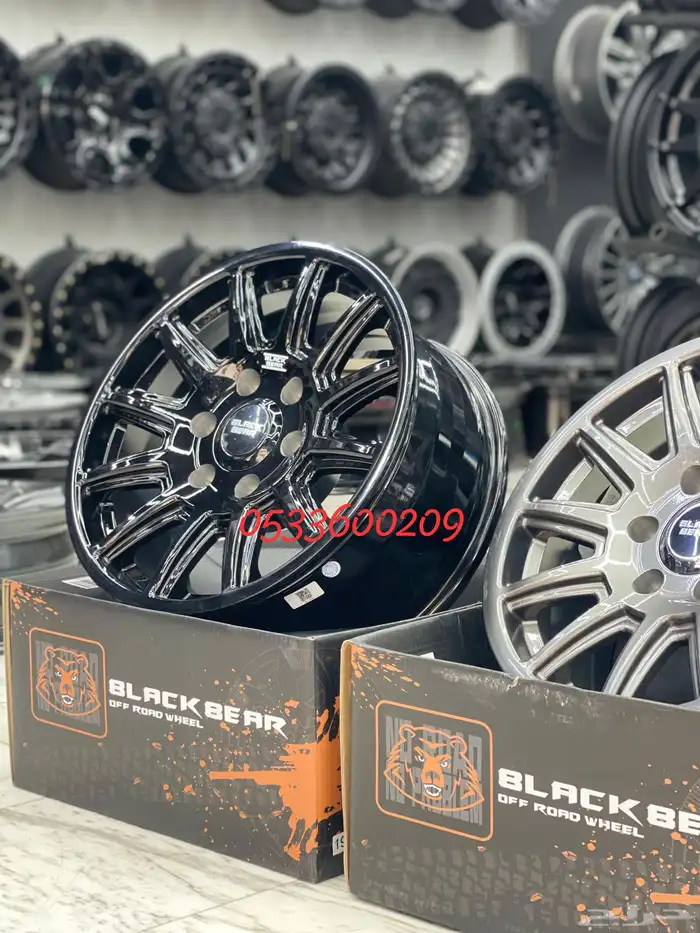 جنوط BLACK BEAR الاصليه ضمان 5 سنوات مقاس 17 2