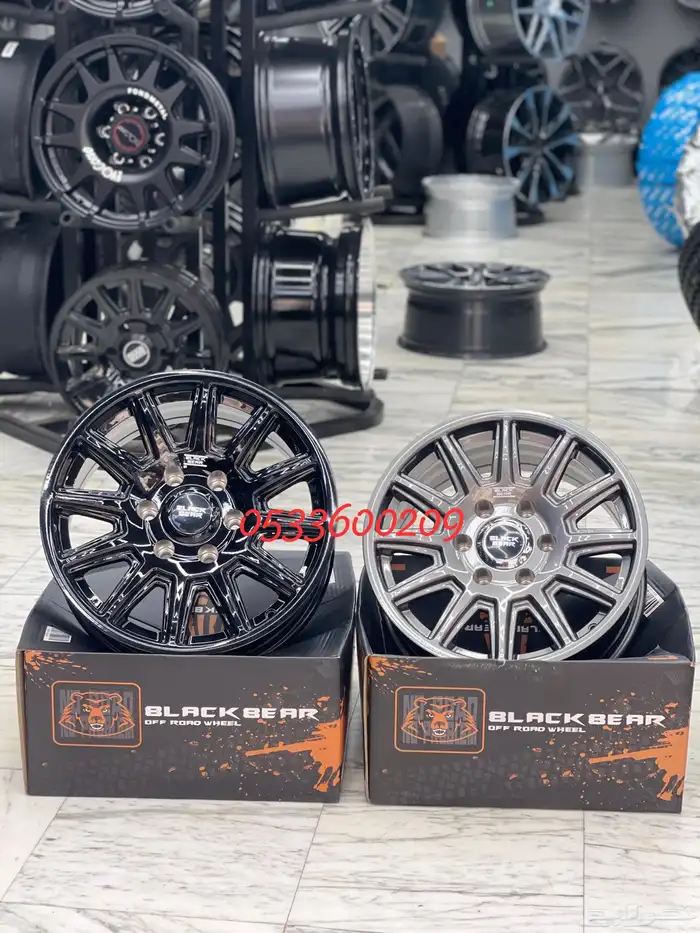 جنوط BLACK BEAR الاصليه ضمان 5 سنوات مقاس 17 1