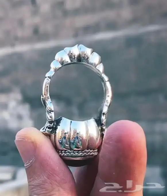 خواتم فضة خالص نوادر تحف فنيه احجار كريمة 0