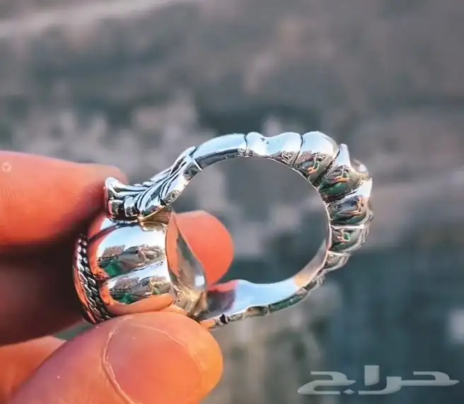 خواتم فضة خالص نوادر تحف فنيه احجار كريمة 4