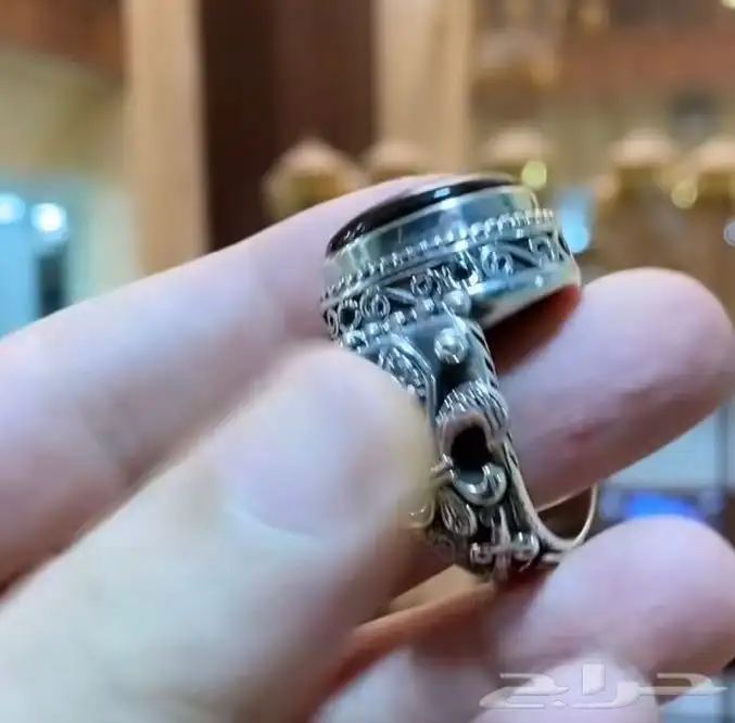 خواتم فضة خالص نوادر تحف فنيه احجار كريمة 8
