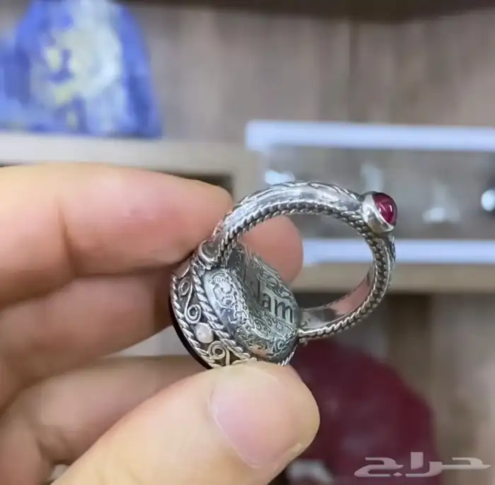 خواتم فضة خالص نوادر تحف فنيه احجار كريمة 12