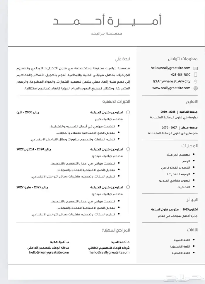 تصميم سيرة ذاتيه بنظامATS ب100ريال فقط 2