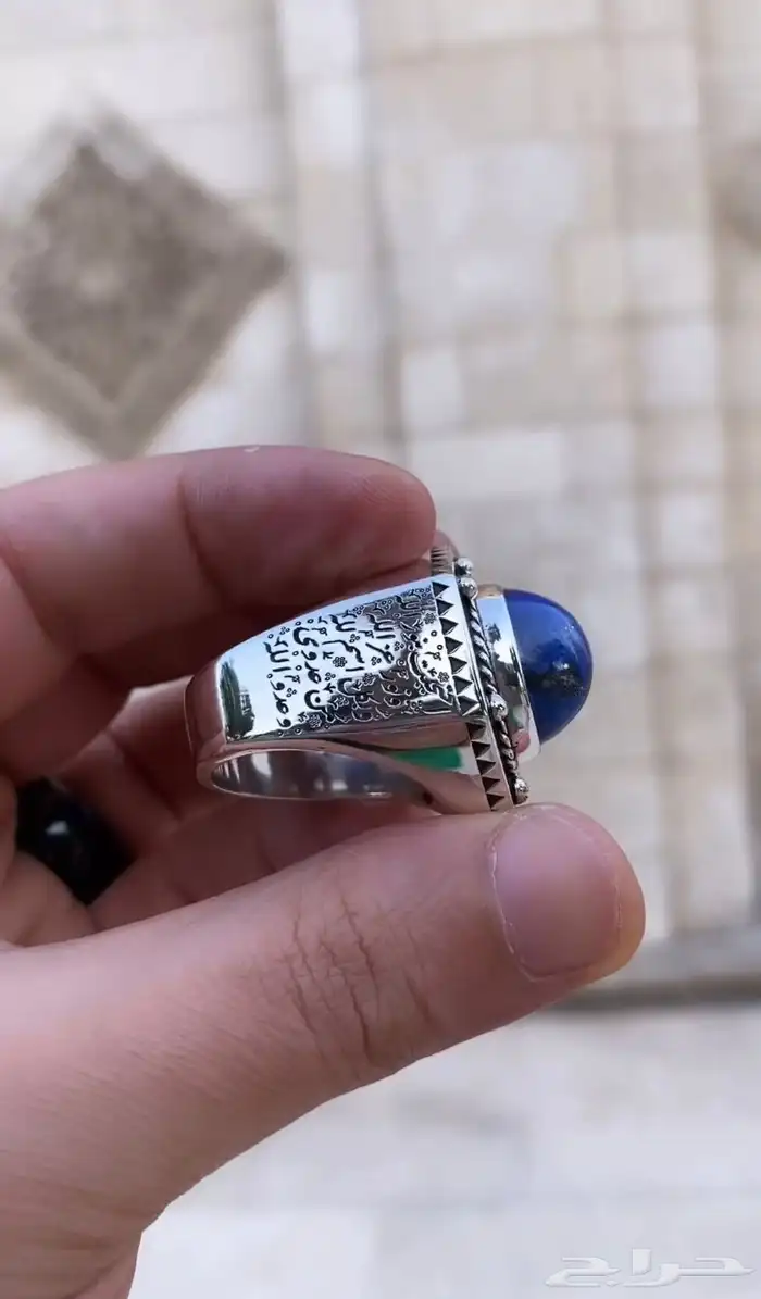 خواتم فضة خالص نوادر تحف فنيه احجار كريمة 35