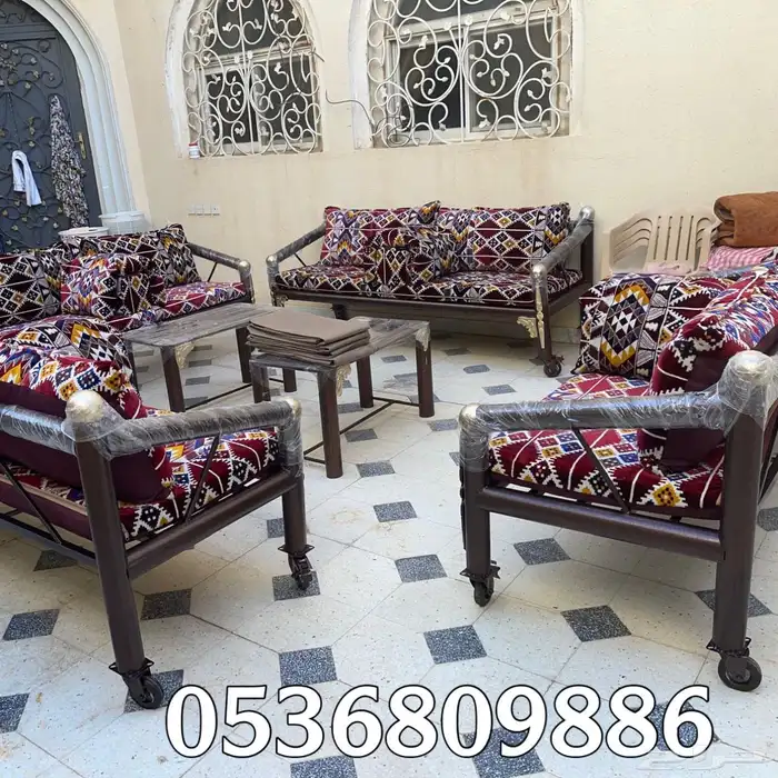 كراسي حديد للجلسات الخارجية والحدائق 0